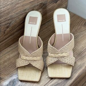 Dolce Vita Women's Natural Woven heel